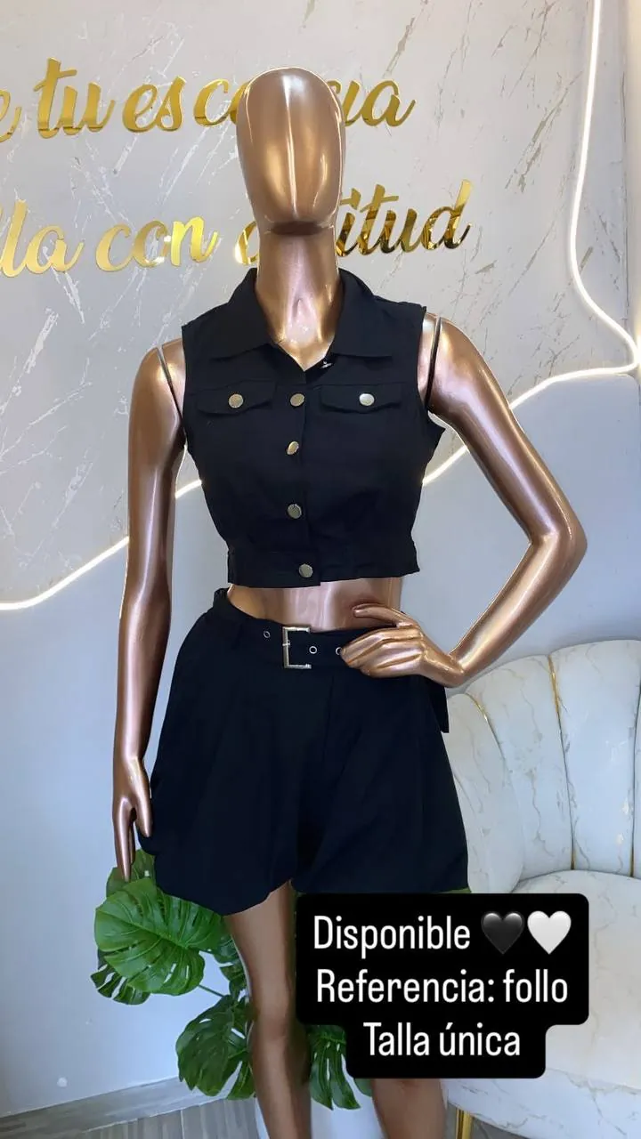 Conjunto de globo negro · Follo, en maniquí